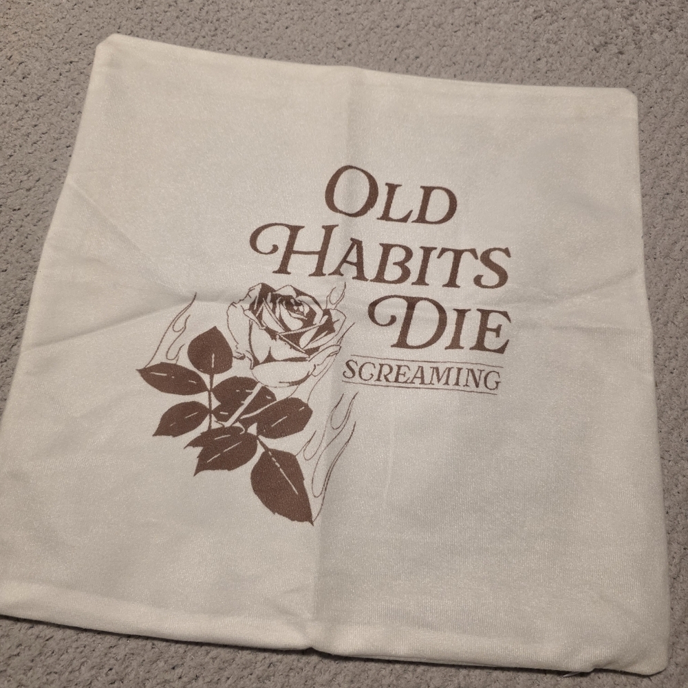 Taylor Swift Pillow Case Cover Old Habits Die Screaming